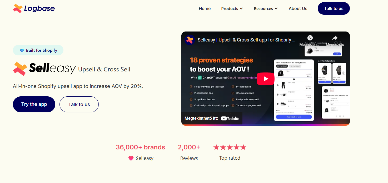 Selleasy Upsell& Cross-sell Shopify app