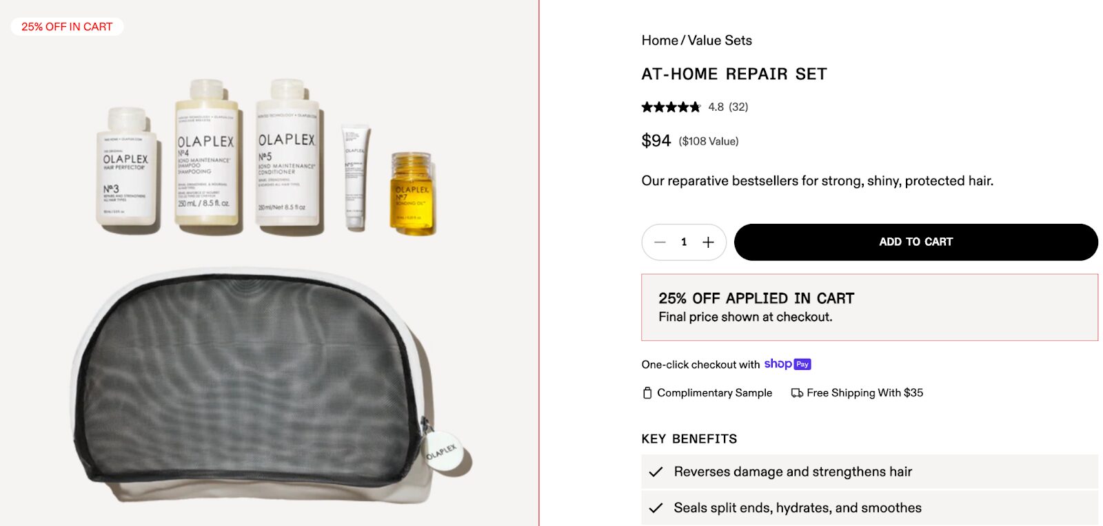 Olaplex home repair set