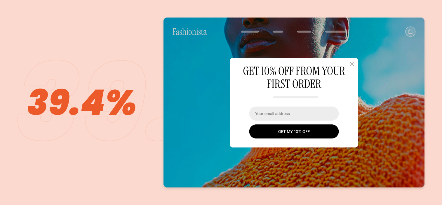 Numbers who use popups - ecommerce marketing trends
