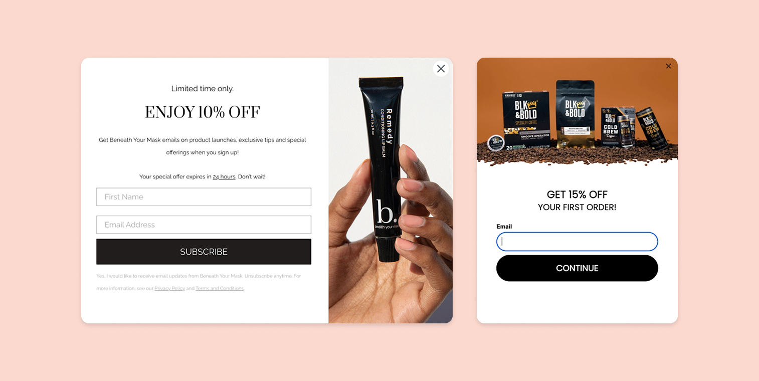 Shopify store owners use website popups
