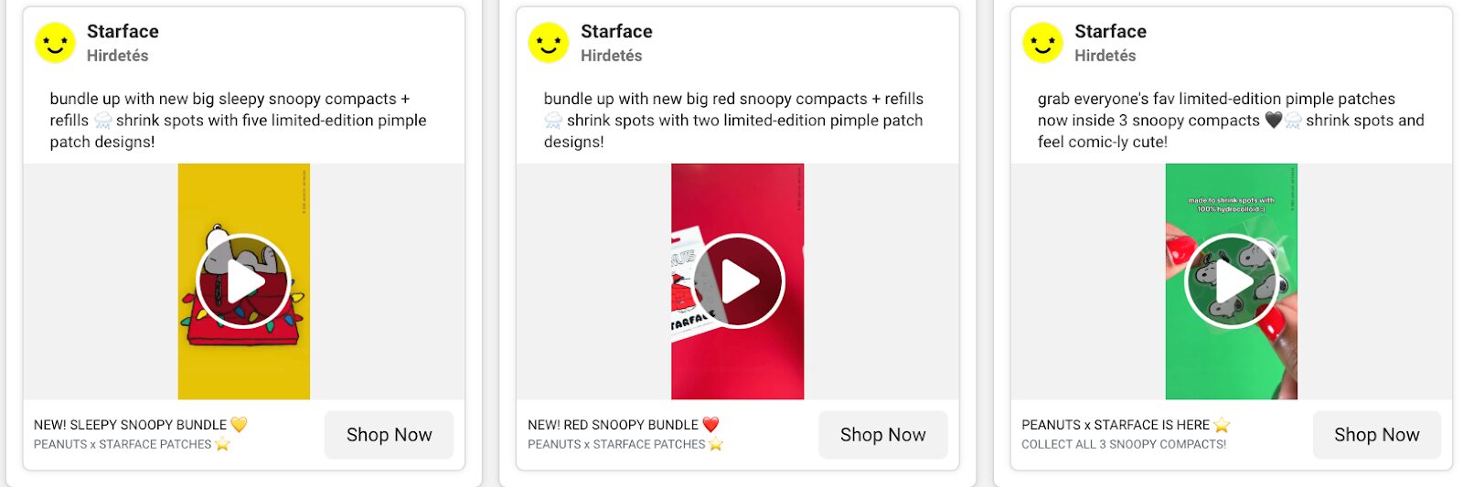 Starface Meta ads