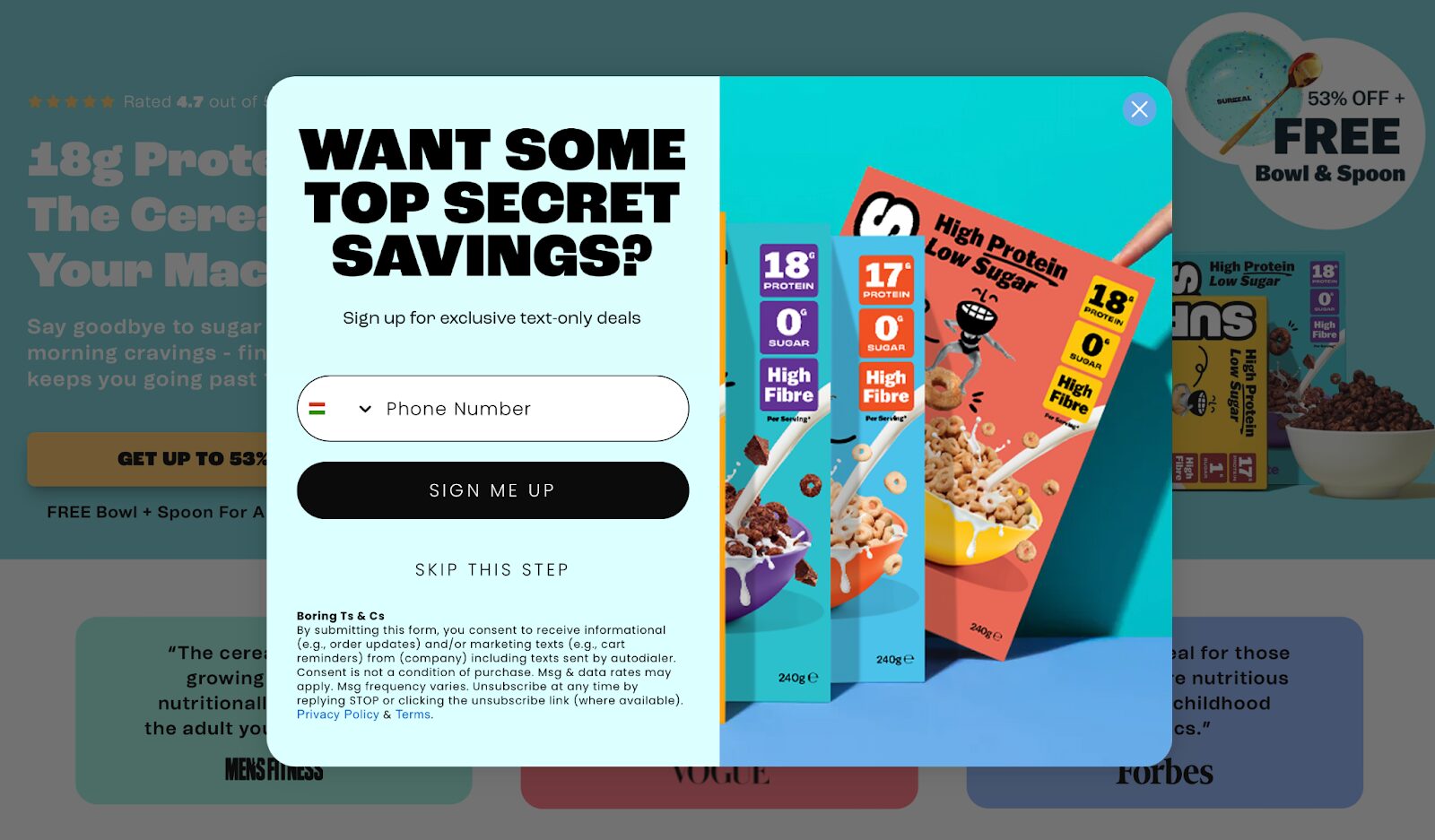 Second page of Surreal popup