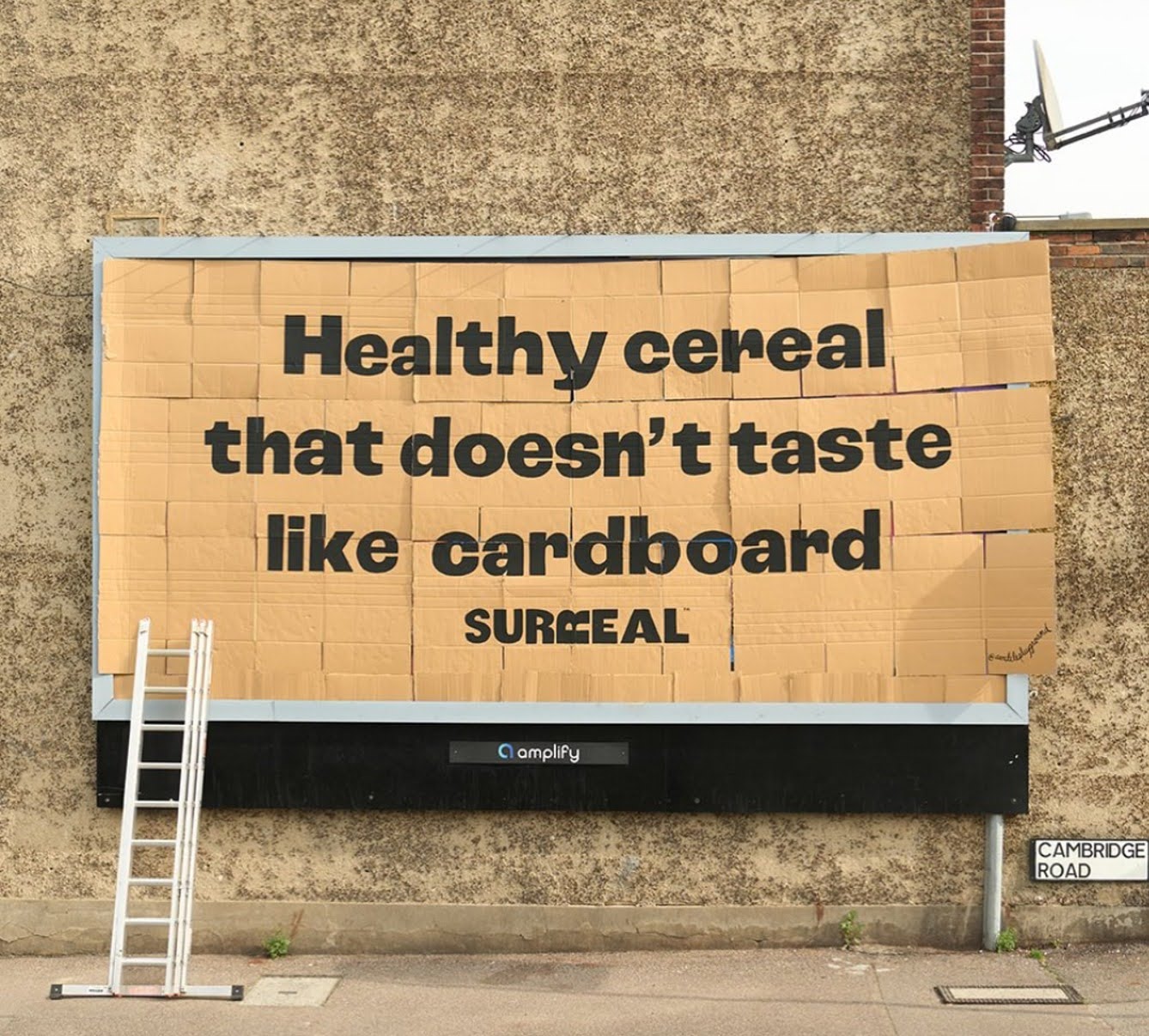 Surreal billboard advertisement
