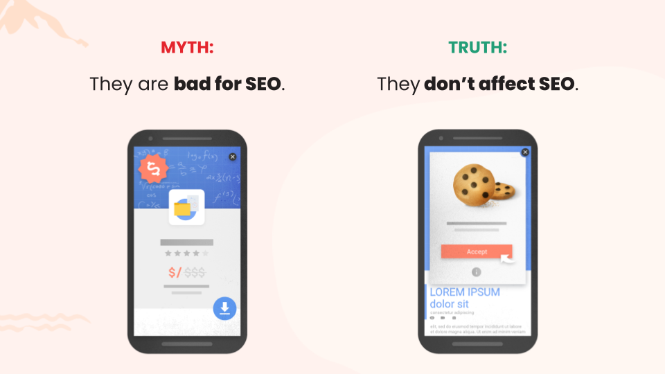 Myth #4: Popups are bad for SEO