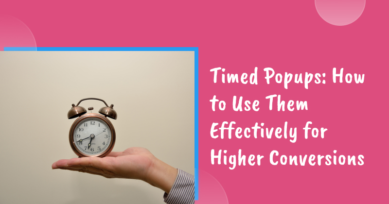 Timed popups banner