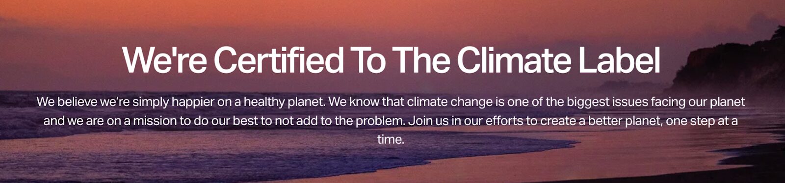 Vuori is committed to sustainability