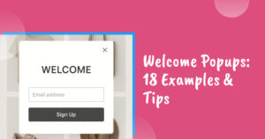 Welcome popups