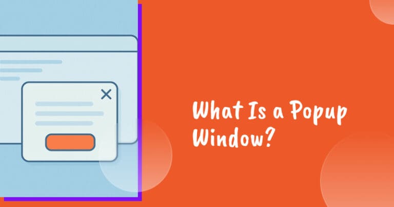What is a popup window blog cover