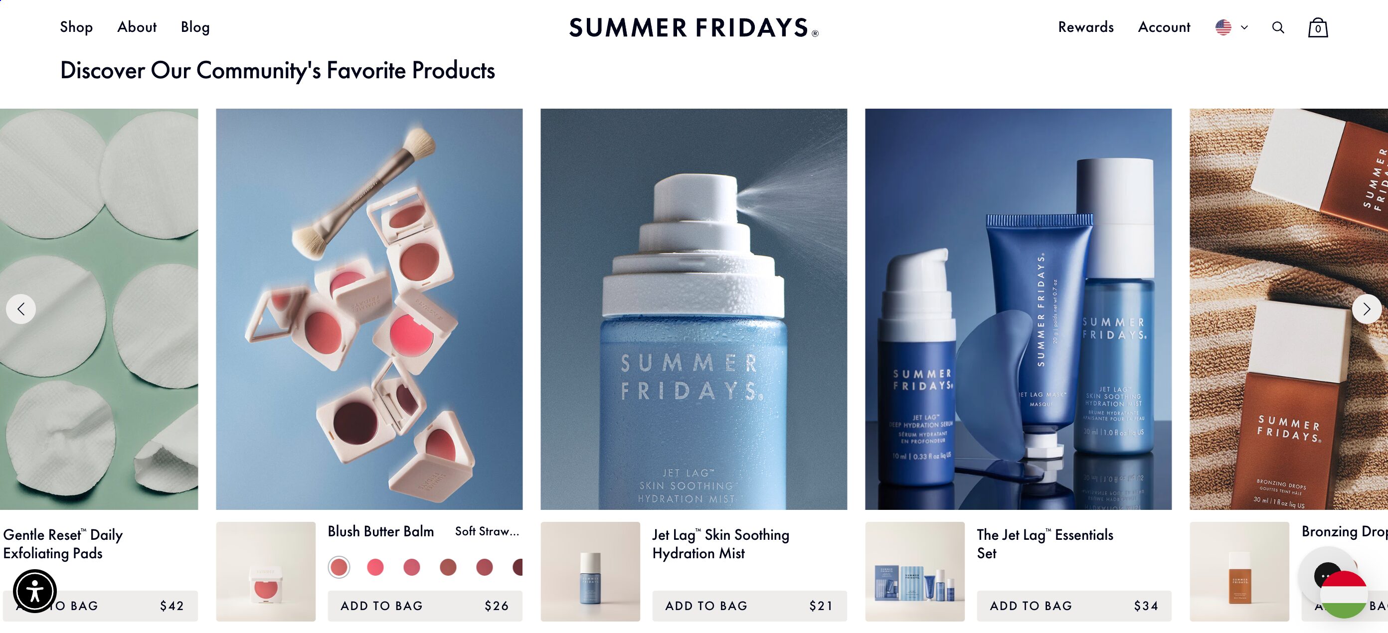 Summer Fridays displays community favorites.