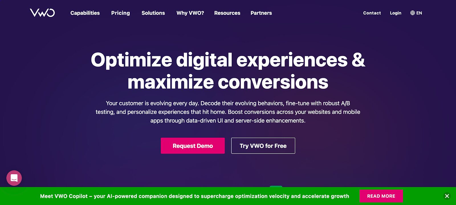 VWO A/B testing software for Shopify with behavioral targeting and analytics.