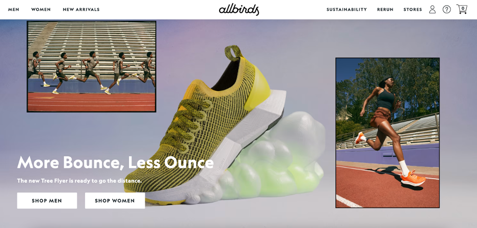 Allbirds example for site design