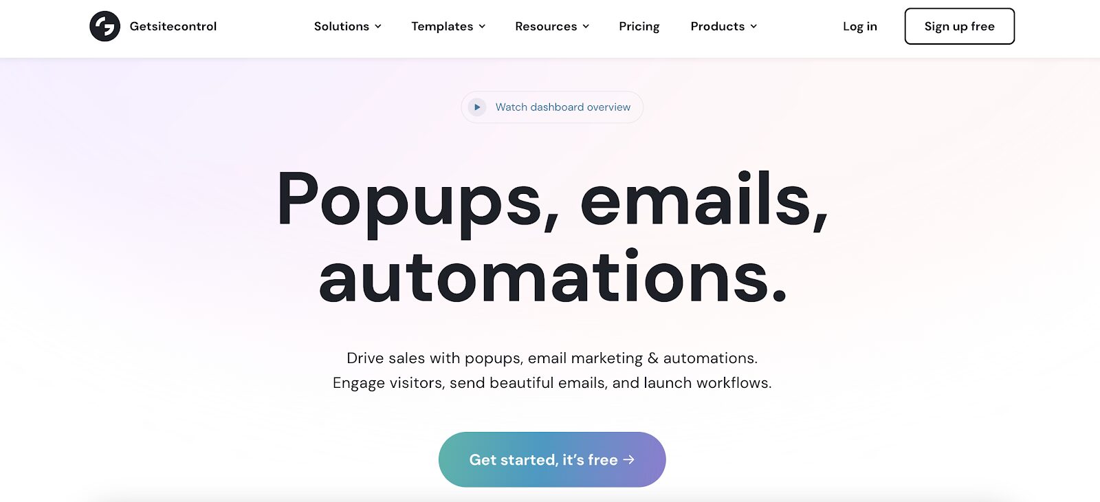 Getsitecontrol is a versatile tool for creating customizable popups and analyzing user behavior, making it a top choice from Adoric alternatives..