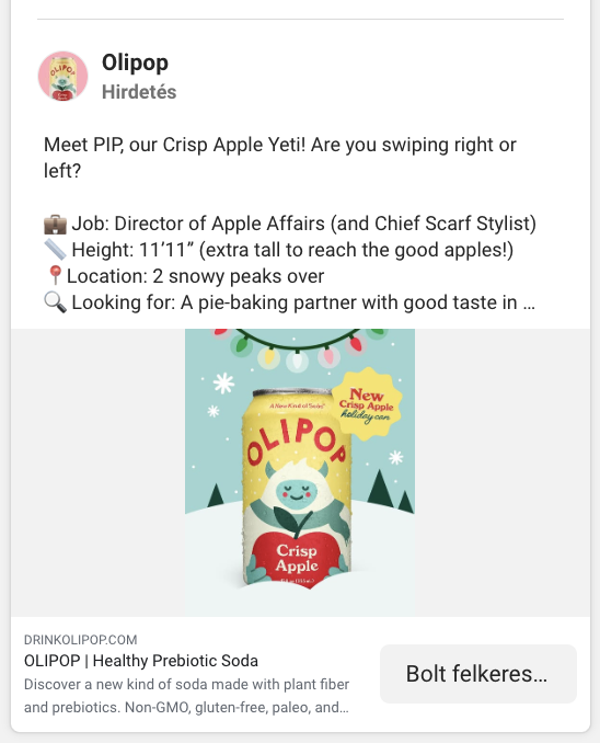 Olipop Facebook Ad