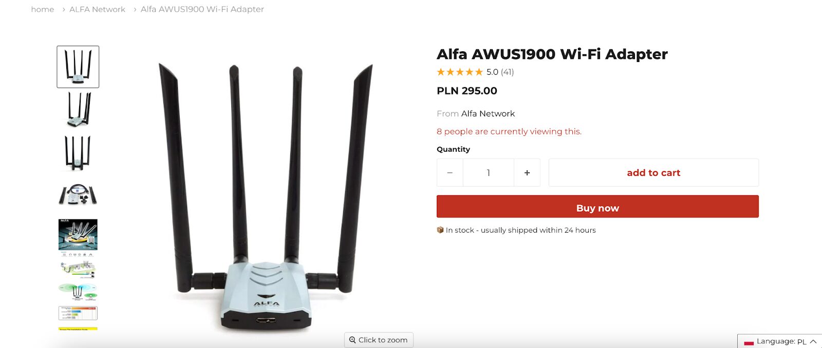 Sapsan Skleps product page without optimization.
