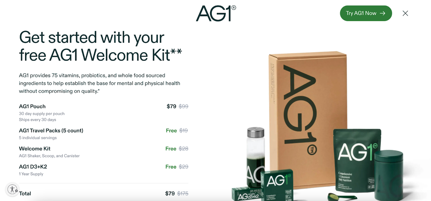 AG1 quiz results