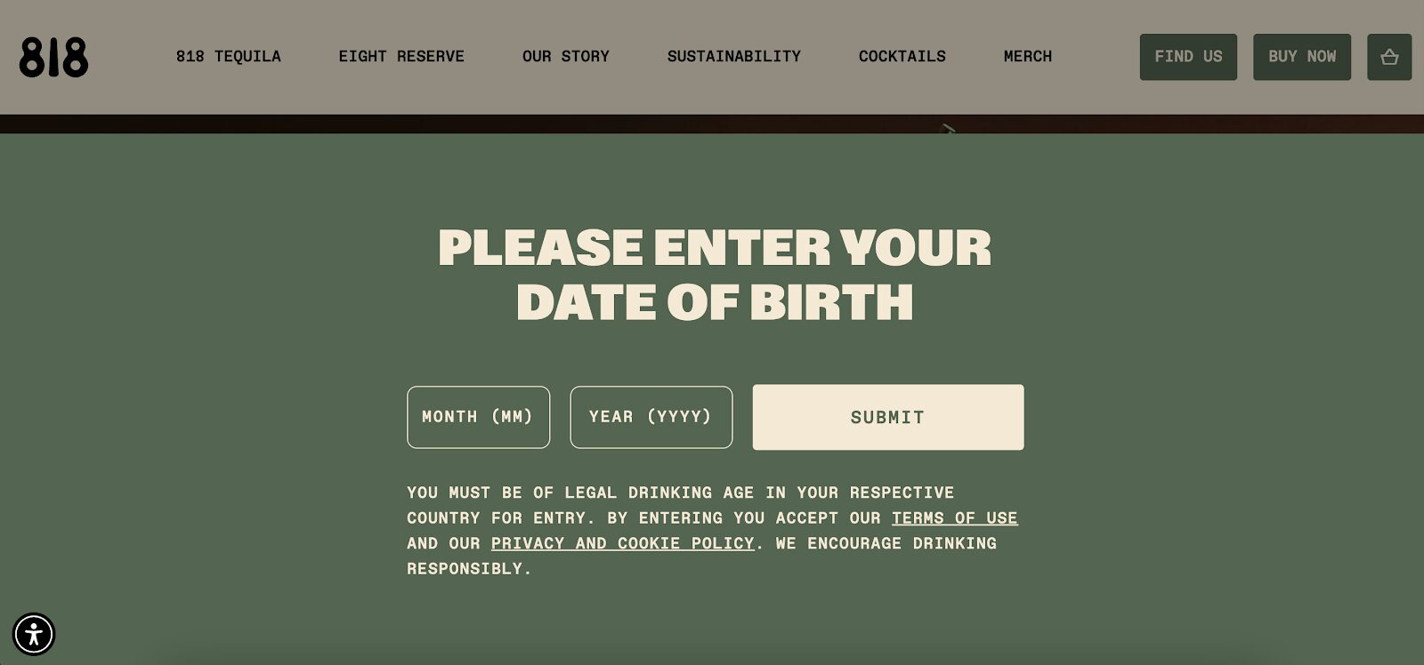 818's age verification popup.