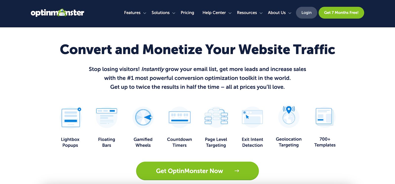 Convert website visitors effectively with OptinMonster's new feature and pop ups.
