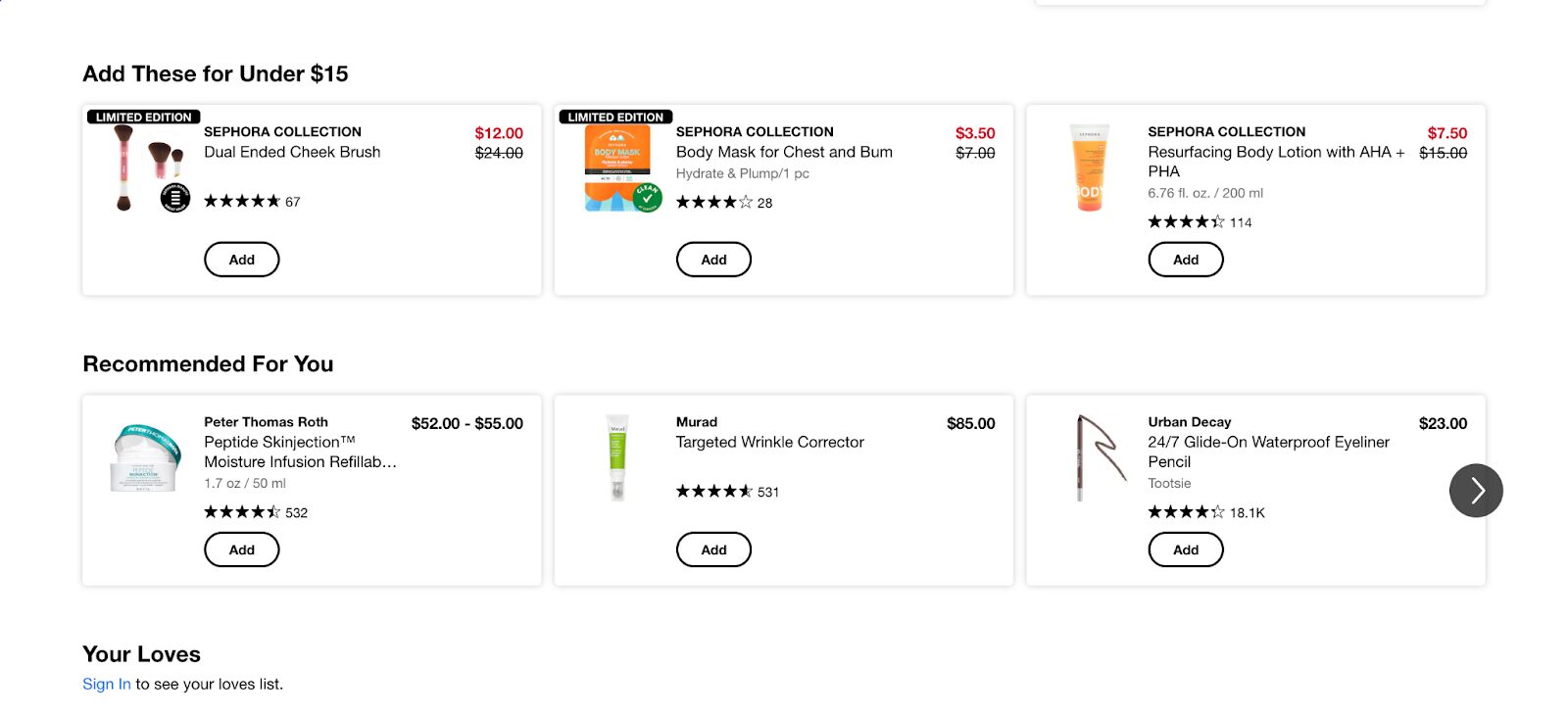 AI product recommendation