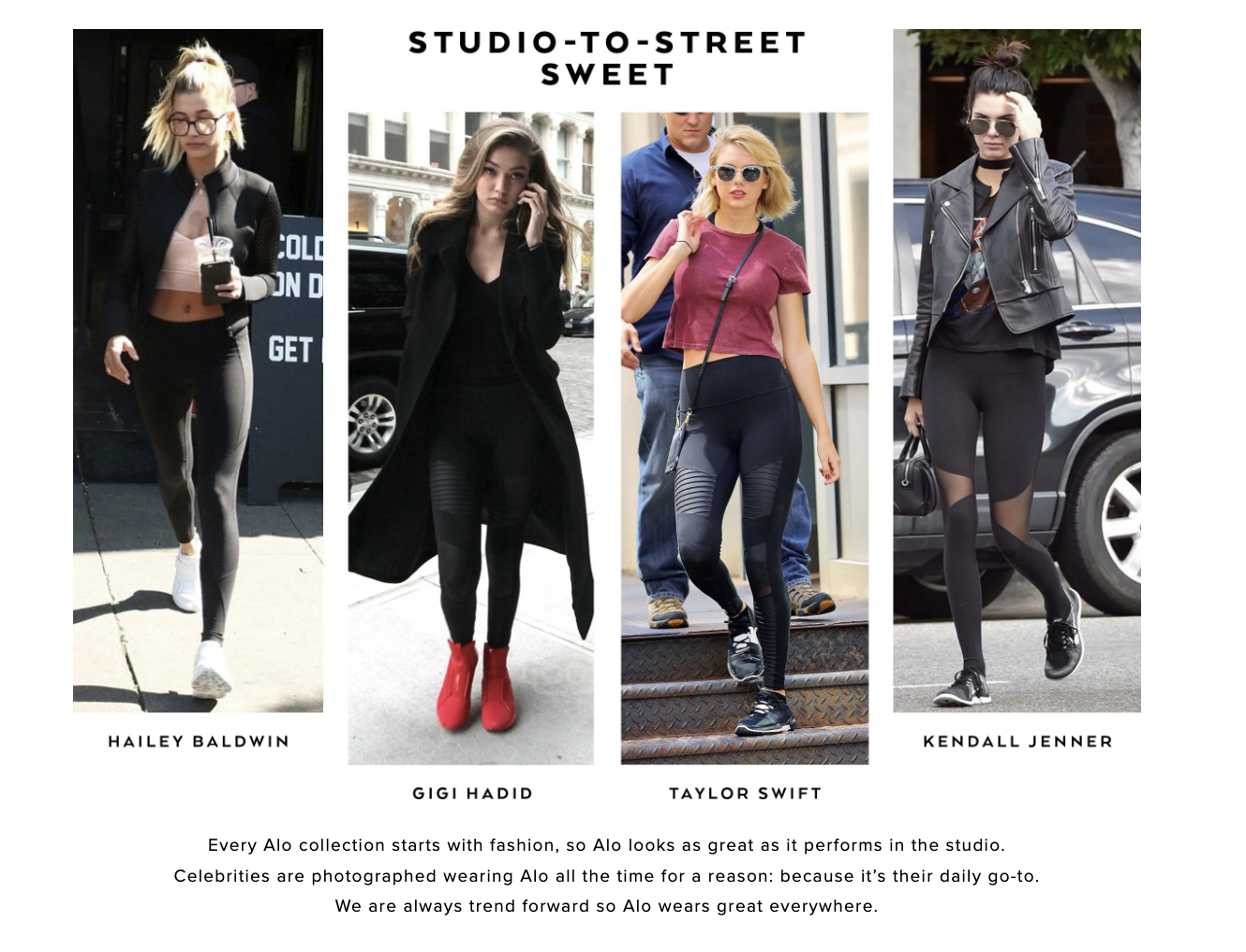 The One Activewear Brand Celebrities Are Obsessed With  Alo yoga leggings,  Outfits with leggings, Yoga leggings outfit