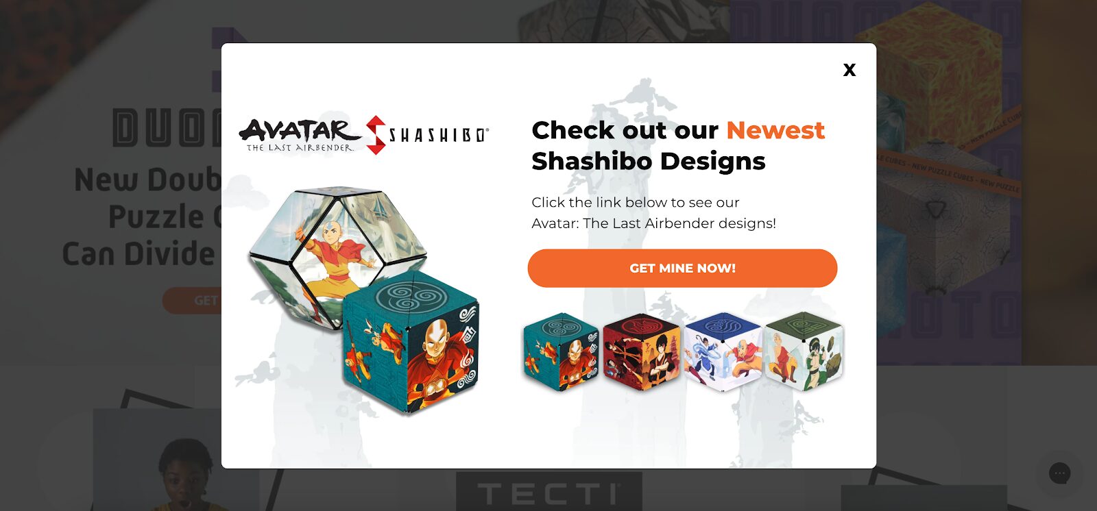 Fun In Motion Toys displays their latest design on their announcement popup.