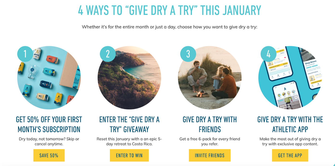 Athletic Brewing Give Dry a Try campaign