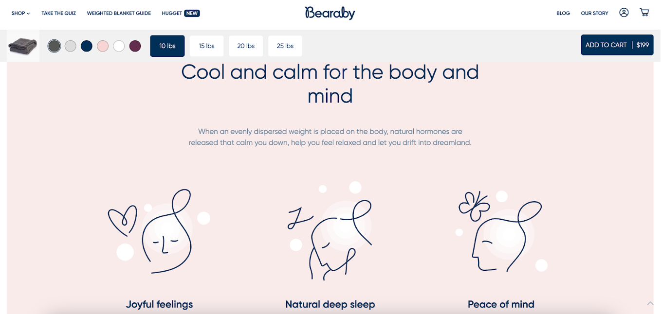 Bearaby Launches New Weighted Pillow Line