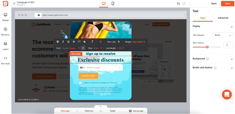 8 Best Email Popup Shopify Apps to Grow Your List best email popup shopify 02 - 8 Best Email Popup Shopify Apps to Grow Your List
