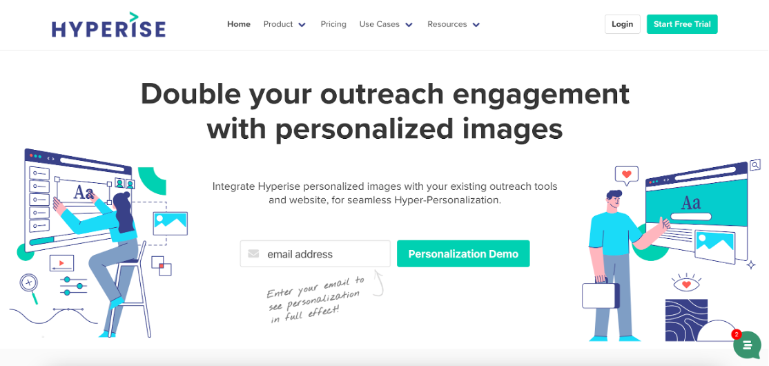 Hyperise, one of the best website personalization tools