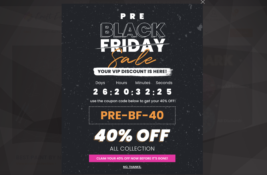 12 Black Friday Popup Examples to Promote Your Sale black friday popup 05 - 12 Black Friday Popup Examples to Promote Your Sale