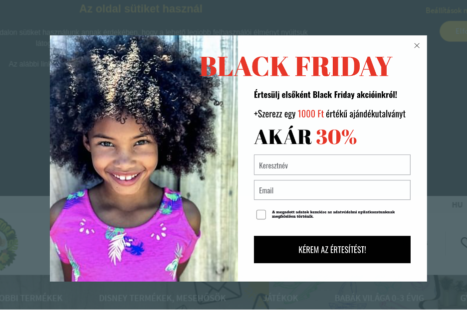 12 Black Friday Popup Examples to Promote Your Sale black friday popup 07 - 12 Black Friday Popup Examples to Promote Your Sale