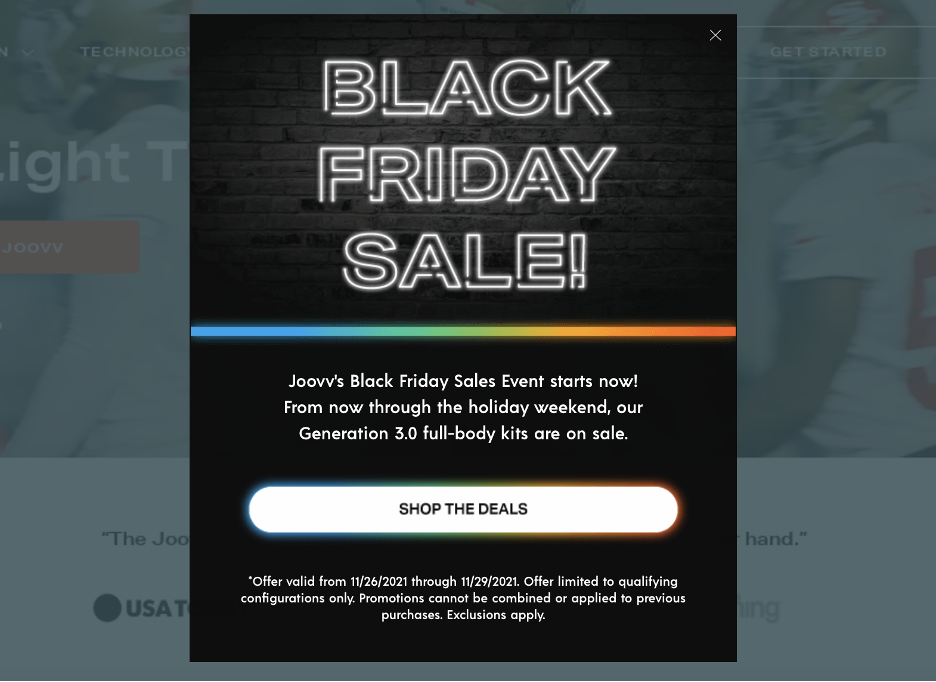 12 Black Friday Popup Examples to Promote Your Sale black friday popup 08 - 12 Black Friday Popup Examples to Promote Your Sale