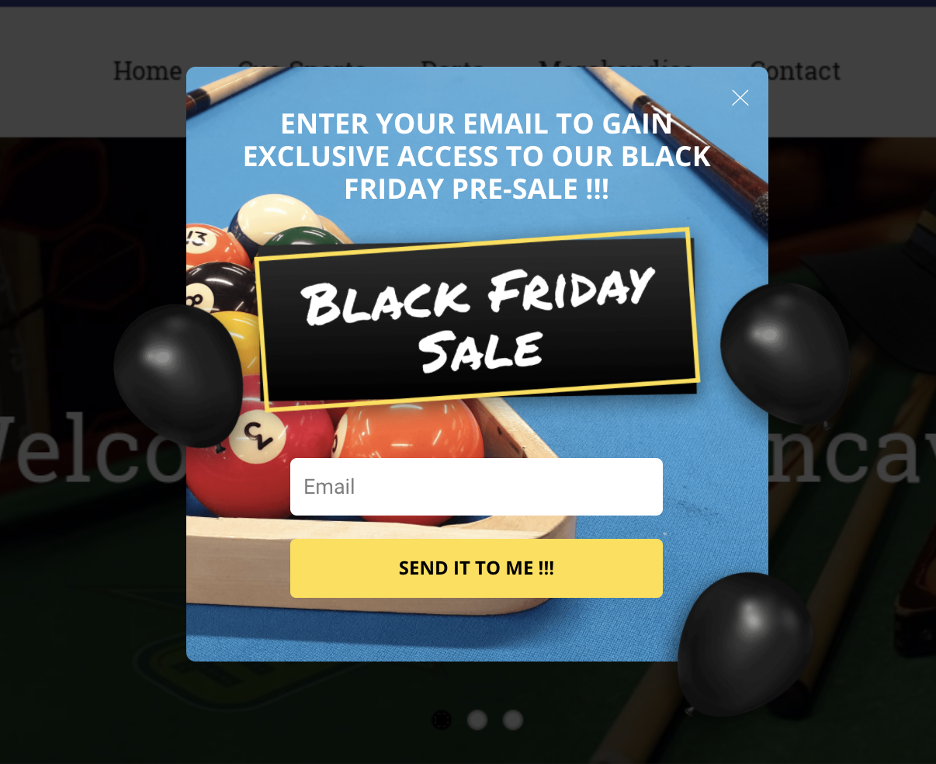 12 Black Friday Popup Examples to Promote Your Sale black friday popup 09 - 12 Black Friday Popup Examples to Promote Your Sale