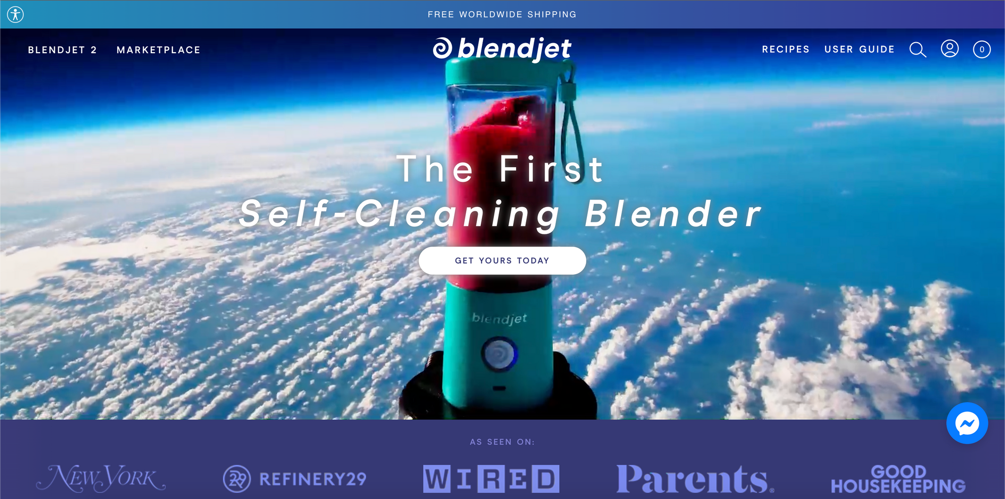 Landing Page Optimization BlendJet 2