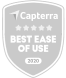 capterra best ease of use logo - OptiMonk: Exit-Intent Popup Builder, Tool, and Software