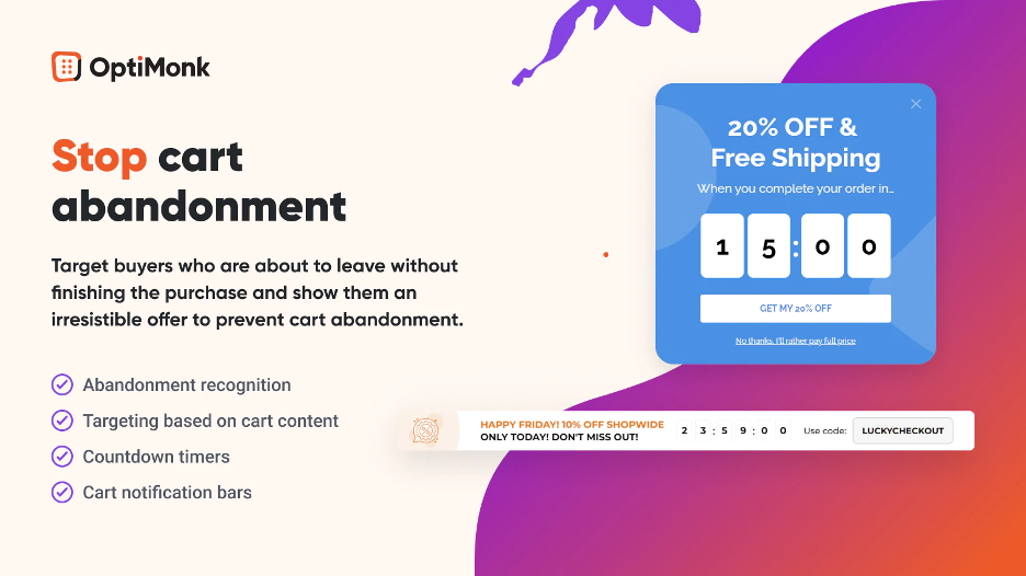8 Best Shopping Cart Abandonment Software to Grow Your Sales in 2022 cart abandonment software 01 - 8 Best Shopping Cart Abandonment Software to Grow Your Sales in 2022