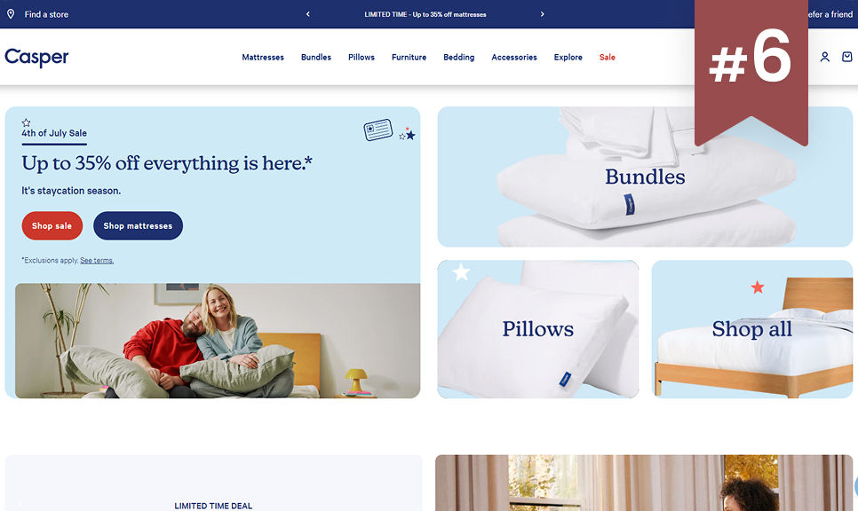 Casper is among the biggest Shopify stores