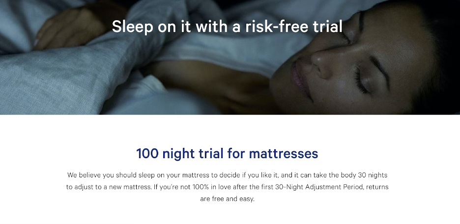 Casper's risk-free trial is a leader in the mattress industry