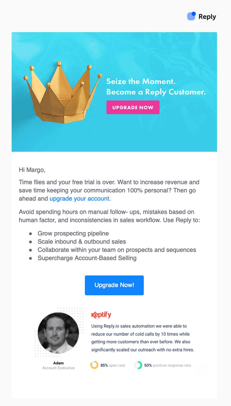 shopping cart abandonment email example for checkout optimization