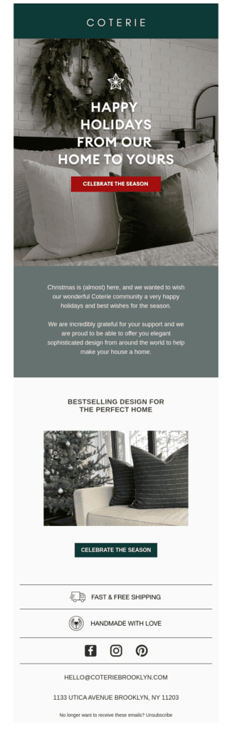 Season's Greetings from Coterie