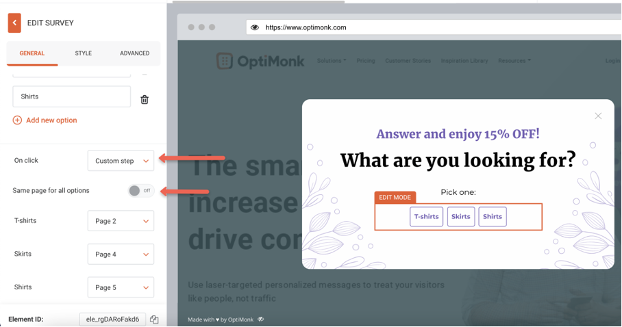 How to edit your conversational popup with OptiMonk