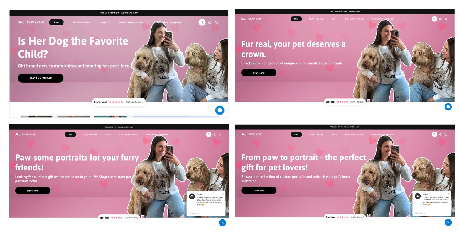 Optimize landing page conversion rate by A/B testing landing page elements
