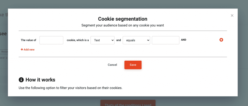 cookie segmentation