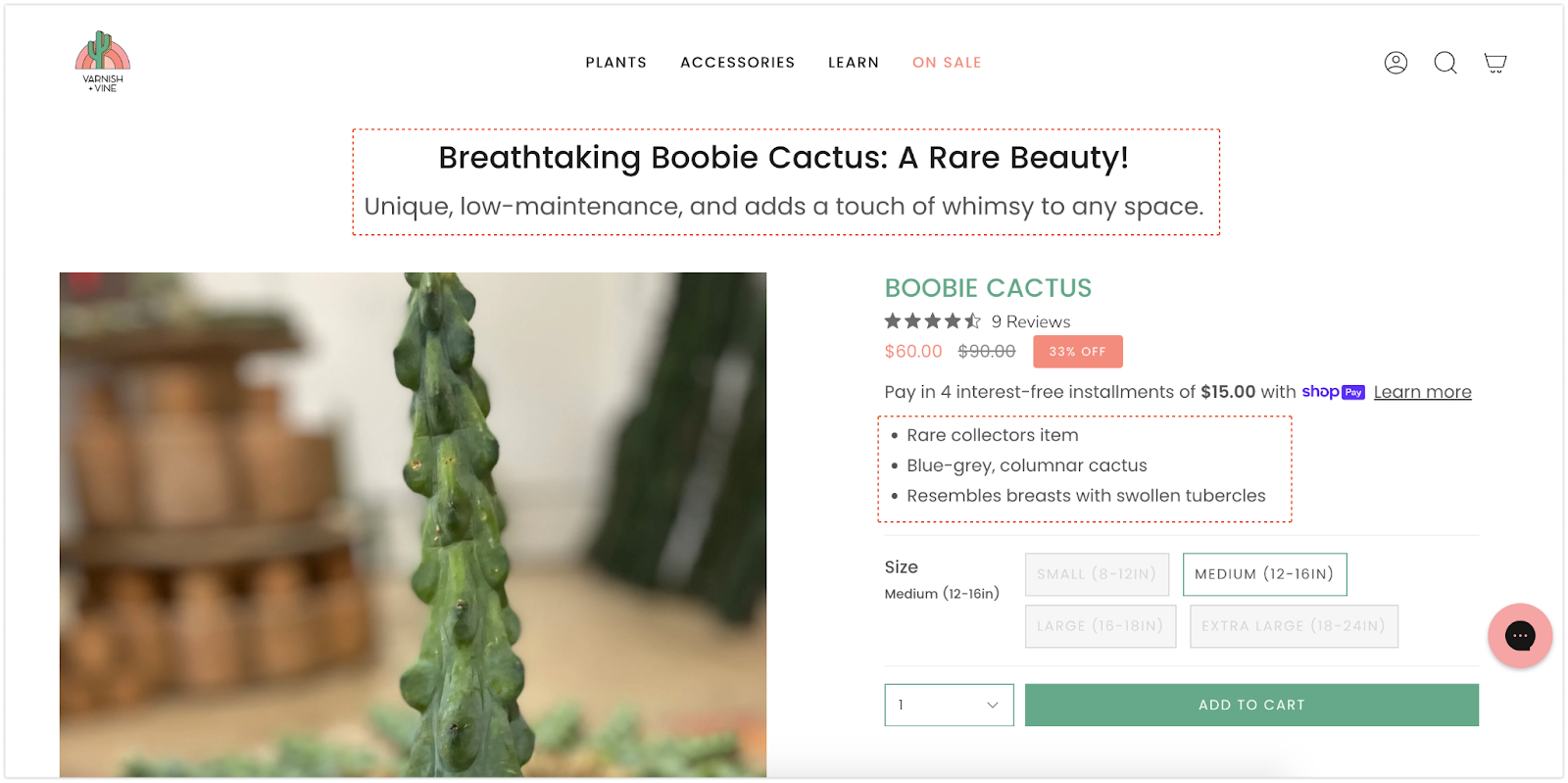 To increase conversion rates Smart Product Page Optimizer added optimized headlines, subheadlines and benefits lists.