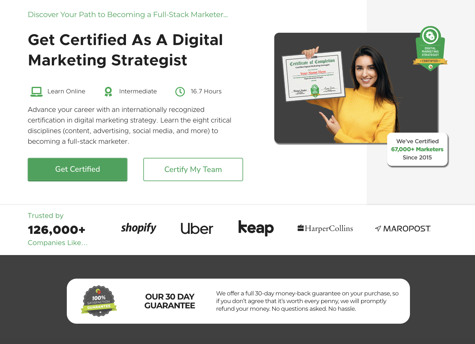 DigitalMarketer sales landing page