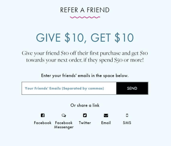 Offer discounts to repeat customers.