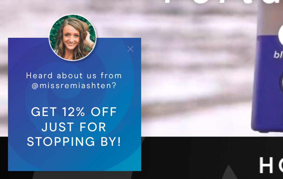 Influencer discount