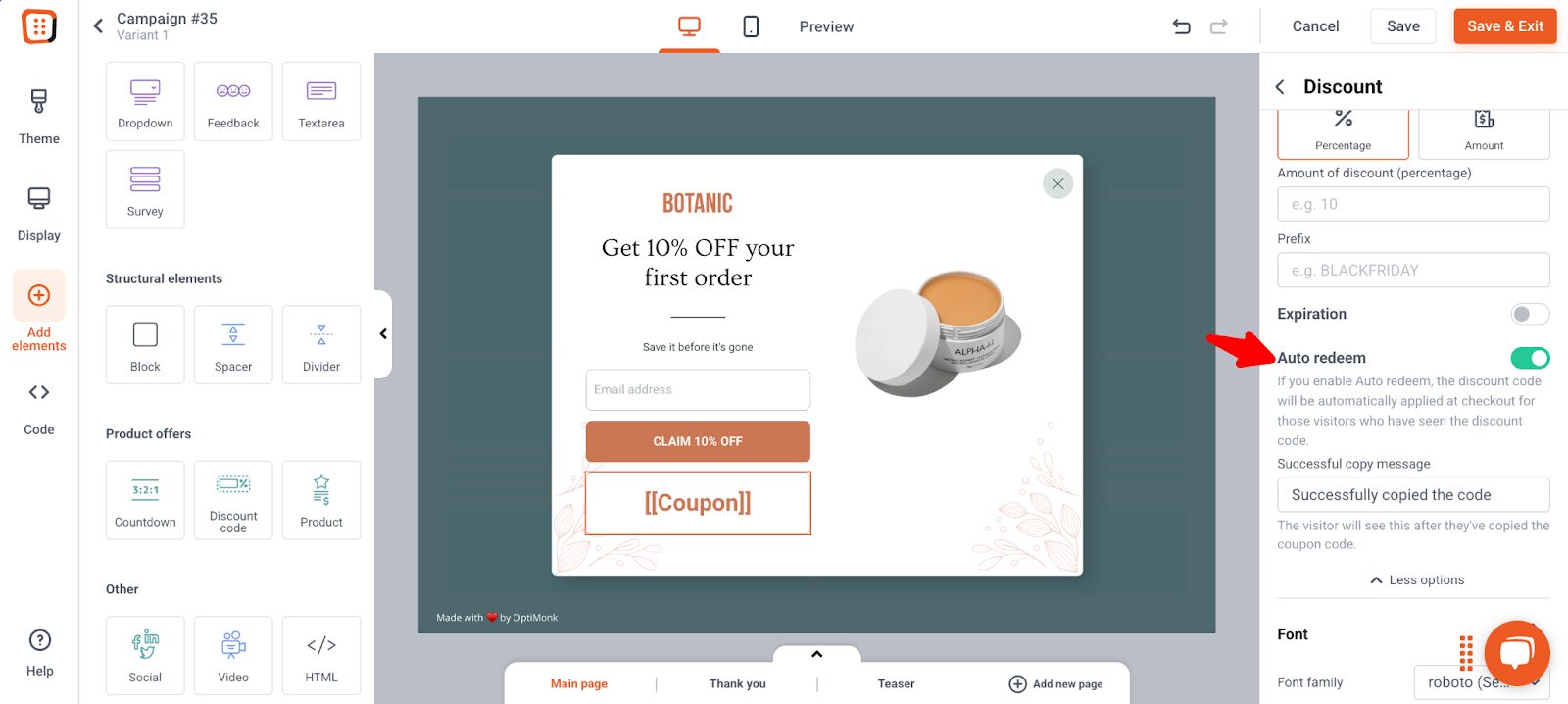 add discount