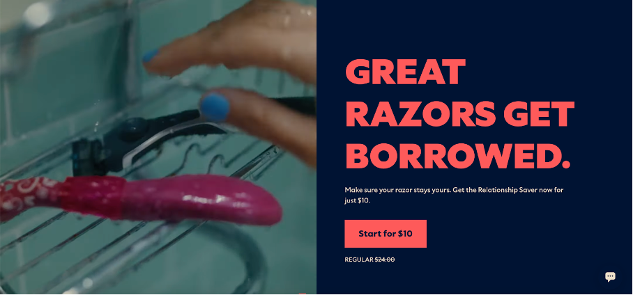 Dollar Shave Club website