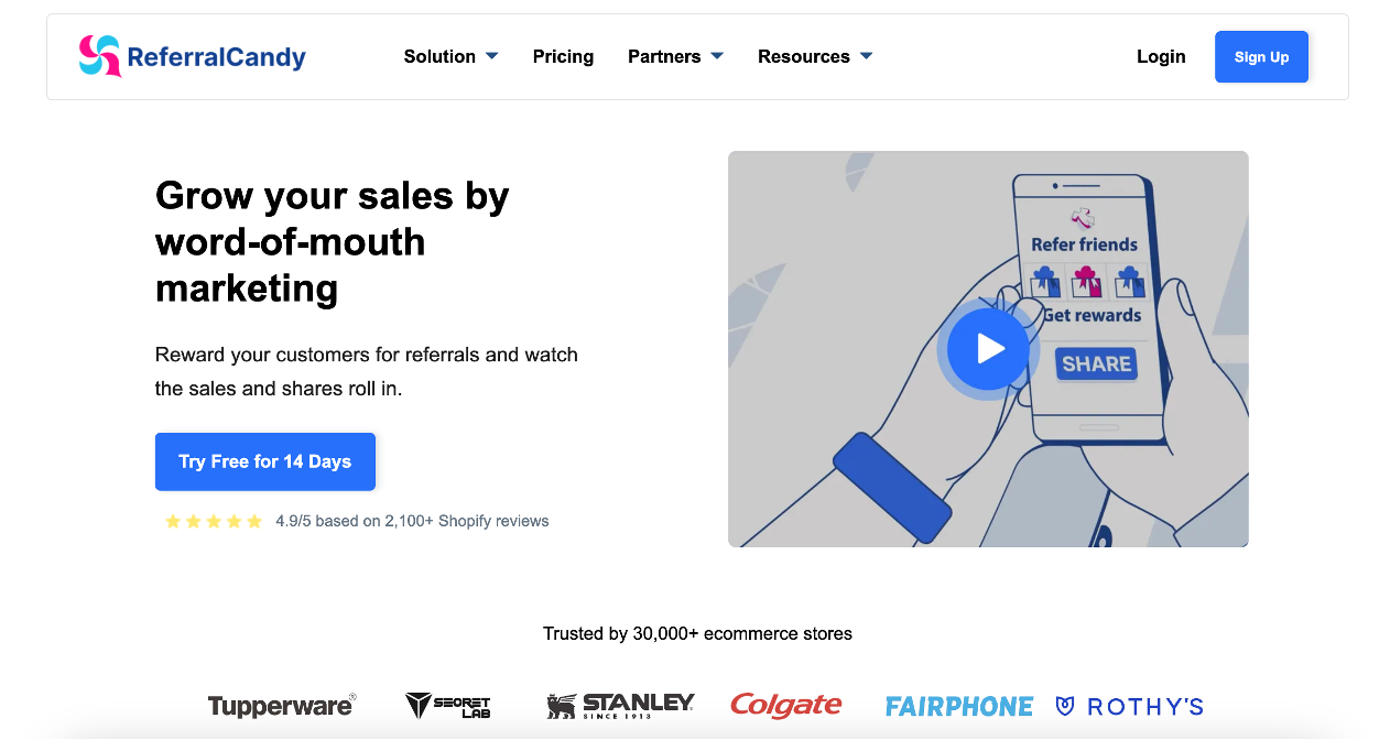 ReferralCandy referral marketing app