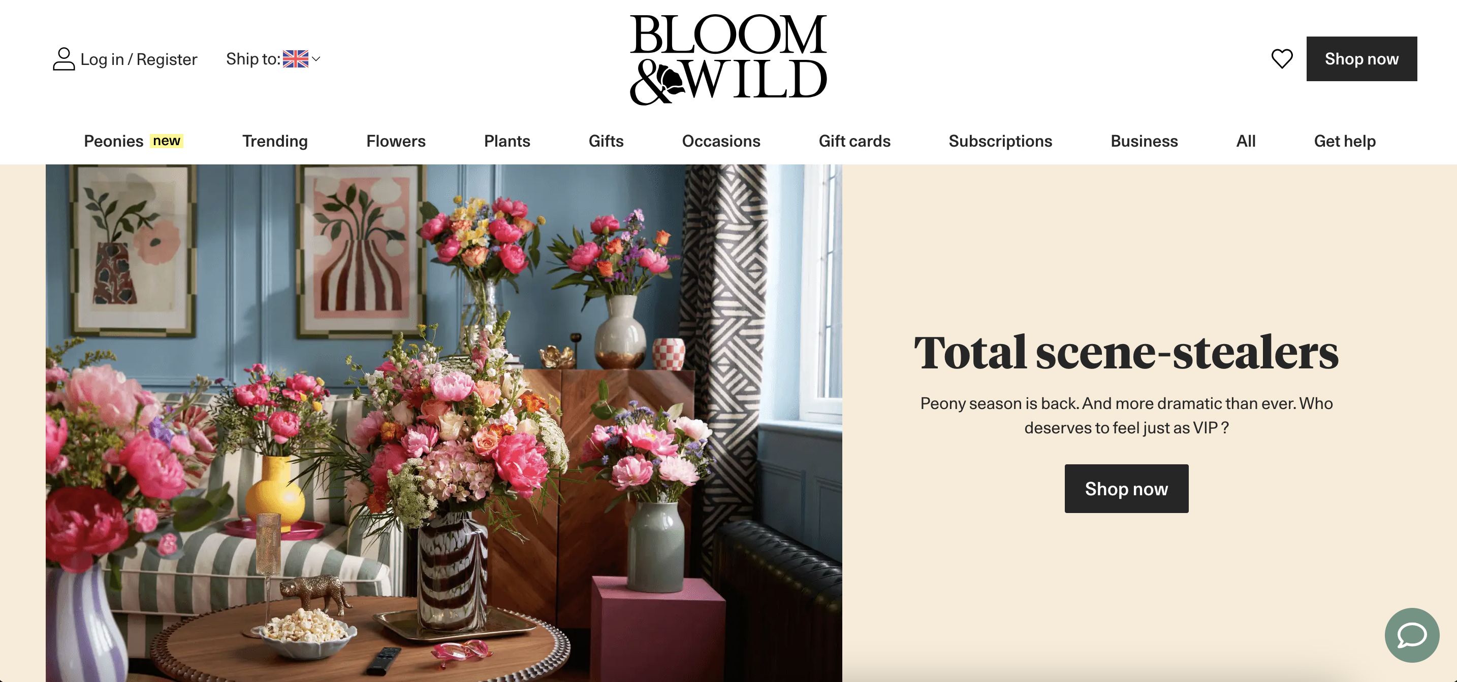 Bloom & Wild online store